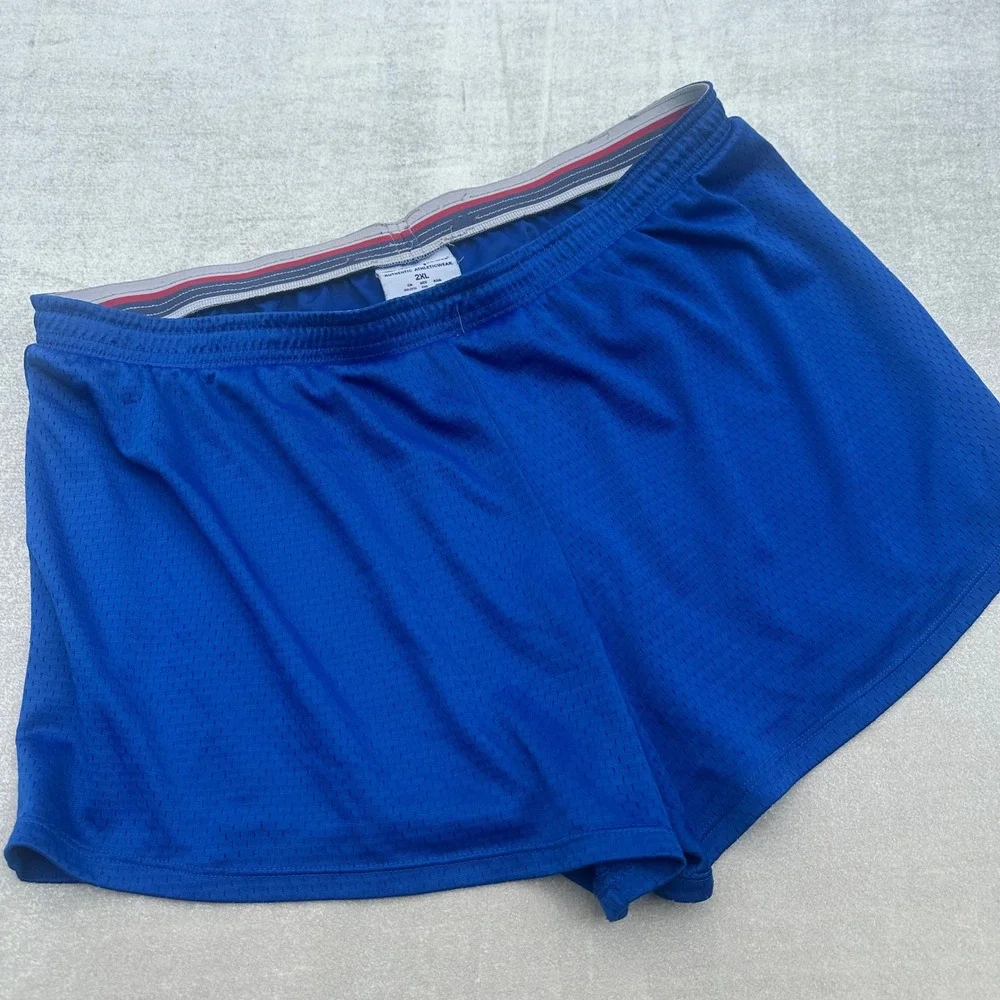 Champion Y2K Mesh Shorts Mens 2XL Blue Basketball Gym Running Athletic Waistband